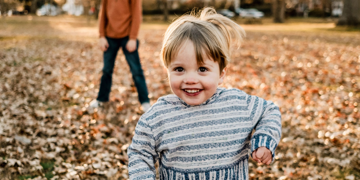 A child in an ordinary moment of life